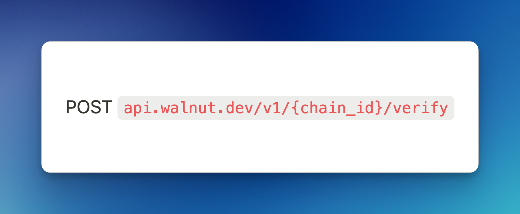 Sneak peak of the Walnut Verifaction API for starknet smart contracts